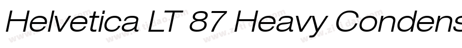 Helvetica LT 87 Heavy Condensed Oblique字体转换